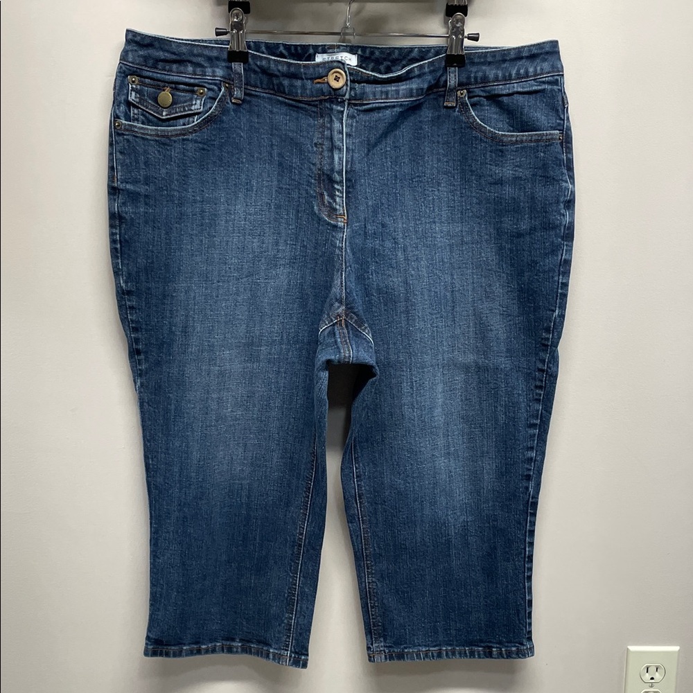 Villager Woman By Liz Claiborne Denim Jean Capris 16W